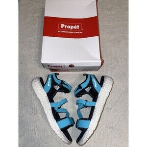 Propet Women’s Sport Sandals Size 6.5 W Blue White Athleisure Outdoors Comfort